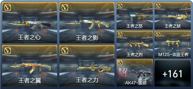 穿越火线：枪战王者V9 20王者武器 184英雄武器 6英雄角色 347万化 专家S