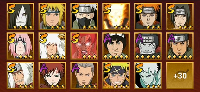 火影忍者V8 12S忍 35A忍 179忍 1821S碎片 18通灵 800W战力 前1000名 暗部