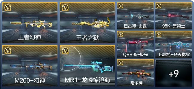 穿越火线：枪战王者V8 254英雄武器 386万化 枪皇