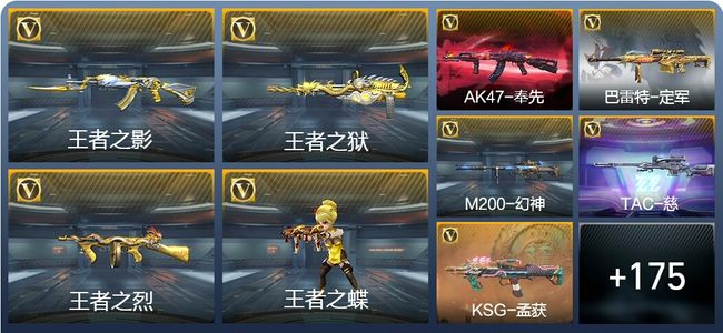 穿越火线：枪战王者V7 14王者武器 205英雄武器 221万化 枪圣