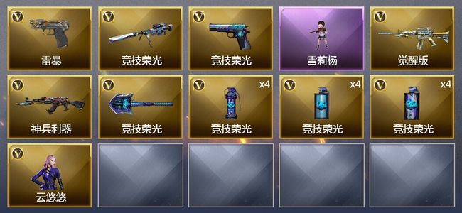 穿越火线（CF）18V武器 1V角色 可排位 大师