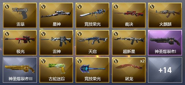 穿越火线（CF）19V武器 6皮肤 可排位 枪王