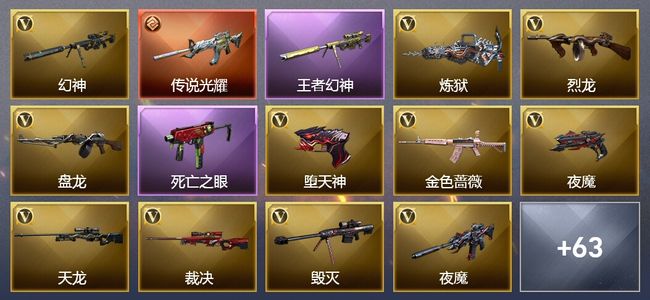 穿越火线（CF）1传说角色 1传说武器 1王者武器 1炫金武器 1V武器 1V角色 1皮肤 可排位 传奇