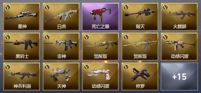 穿越火线（CF）19V武器 3皮肤 可排位 专家