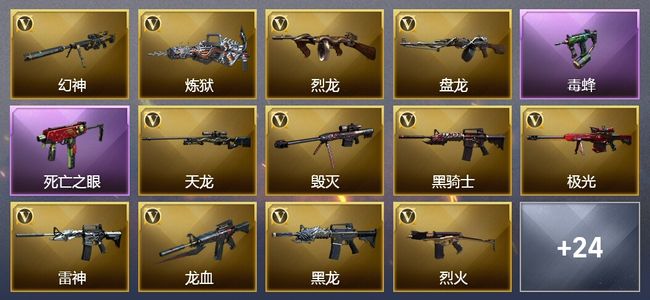 穿越火线（CF）1传说角色 1传说武器 1王者武器 1炫金武器 1V武器 1V角色 1皮肤 可排位 大师