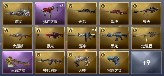 穿越火线（CF）1王者武器 20V武器 4皮肤 可排位 专家