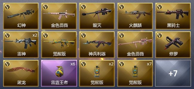 穿越火线（CF）1王者武器 26V武器 7皮肤 可排位 专家