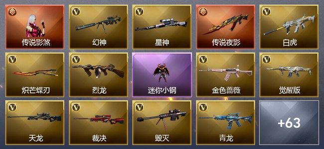 穿越火线（CF）1传说角色 1传说武器 8王者武器 1炫金武器 77V武器 3V角色 28皮肤 可排位 新锐