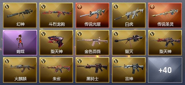 穿越火线（CF）2传说武器 1王者武器 1炫金武器 62V武器 1V角色 11皮肤 可排位 大师