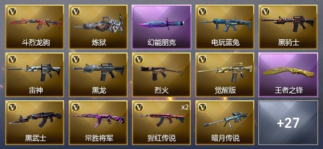 穿越火线（CF）3王者武器 48V武器 2V角色 13皮肤 可排位 新锐