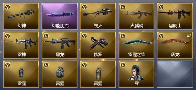 穿越火线（CF）13V武器 1V角色 8皮肤 可排位 新锐