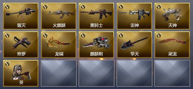 穿越火线（CF）10V武器 1V角色 2皮肤 可排位 新锐