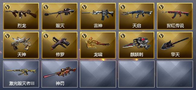 穿越火线（CF）10V武器 1皮肤 可排位 新锐