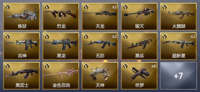 穿越火线（CF）33V武器 1V角色 3皮肤 可排位 大师