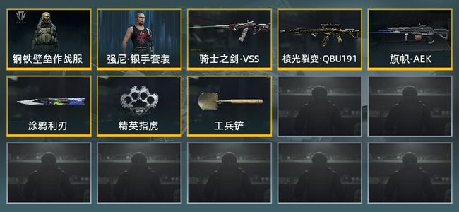 暗区突围库存价值展示中 3近战武器 2金套装 3金枪皮 信誉5级 大师