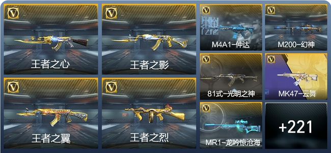 穿越火线：枪战王者V7 13王者武器 230英雄武器 5英雄角色 476万化 枪圣SS