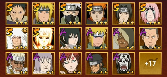 火影忍者V6 9S忍 25A忍 125忍 1093S碎片 14通灵 400W战力 暗部