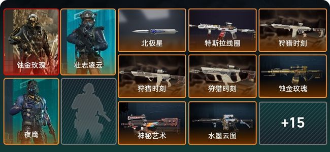 三角洲行动总资产202M 3干员外观 无段位