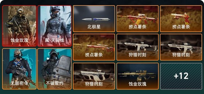 三角洲行动总资产240M 4干员外观 无段位