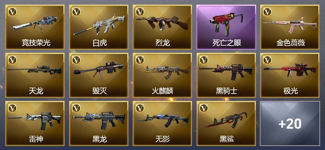 穿越火线（CF）4王者武器 41V武器 15V角色 9皮肤 可排位