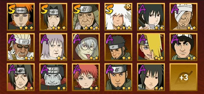 火影忍者V6 4S忍 16A忍 69忍 596S碎片 12通灵 200W战力 中忍