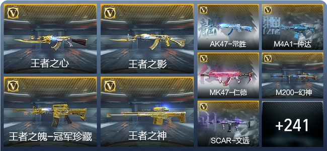 穿越火线：枪战王者V8 23王者武器 284英雄武器 46英雄角色 623万化 传奇