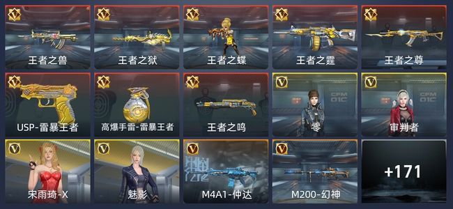 穿越火线：枪战王者8王者 181英雄武器 4英雄角色 251万化 新锐