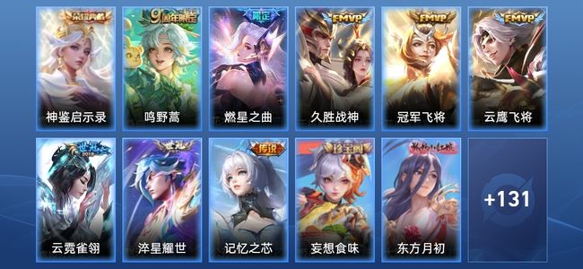王者荣耀V7 1典藏 8传说 44史诗 142皮肤 121英雄 至尊星耀V