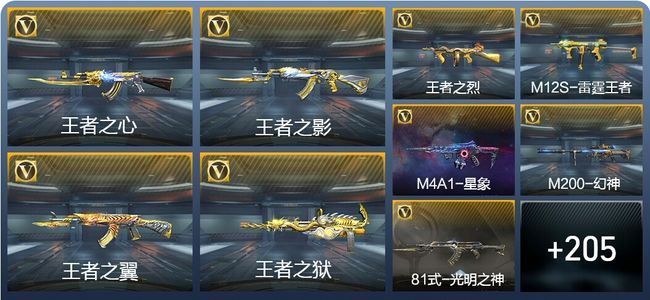 穿越火线：枪战王者21王者武器 216英雄武器 9英雄角色 447万化 枪王