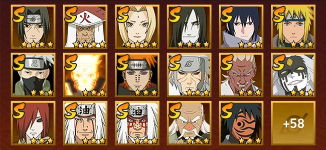 火影忍者V12 25S忍 50A忍 219忍 3501S碎片 24通灵 1000W战力 前100名 中忍