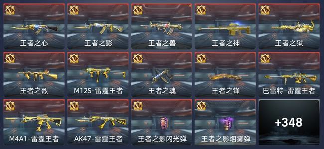 穿越火线：枪战王者V8 29王者 351英雄武器 11英雄角色 511万化 专家S