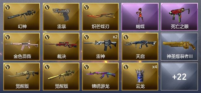 穿越火线（CF）41V武器 10皮肤 可排位 新锐