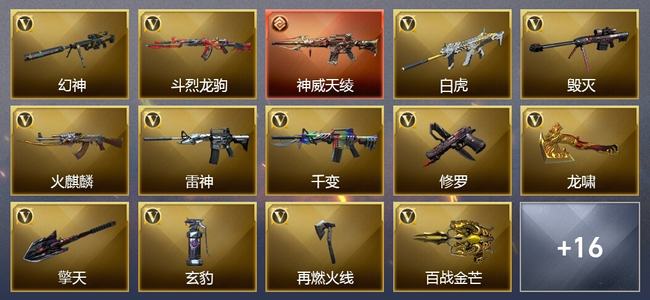 穿越火线（CF）1传说武器 23V武器 3V角色 5皮肤 可排位