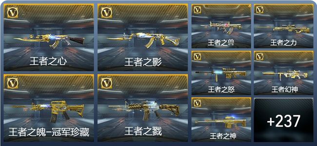 穿越火线：枪战王者V10 40王者武器 258英雄武器 7英雄角色 462万化 大师