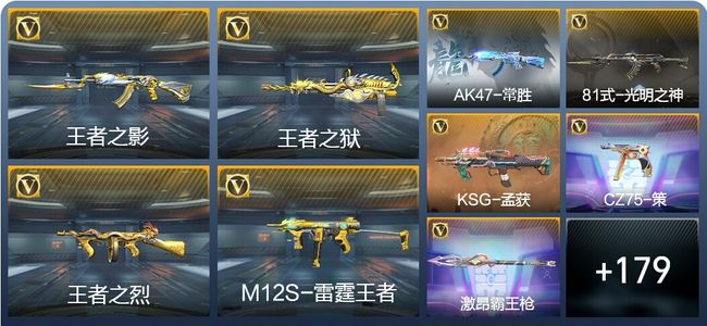 穿越火线：枪战王者V7 12王者武器 189英雄武器 10英雄角色 397万化 枪皇SS