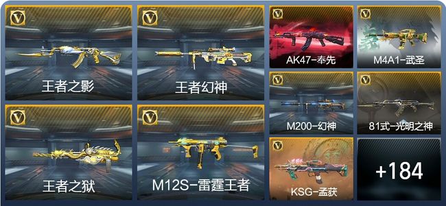 穿越火线：枪战王者V7 8王者武器 208英雄武器 9英雄角色 413万化 大师SS