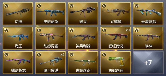 穿越火线（CF）23V武器 11皮肤 可排位 枪王