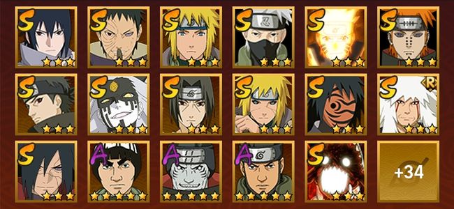 火影忍者V11 16S忍 35A忍 160忍 2051S碎片 16通灵 700W战力 前1000名 暗部