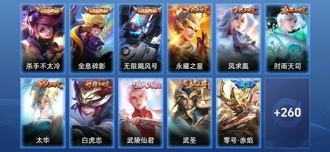 王者荣耀V9 3典藏 22传说 89史诗 271皮肤 122英雄 永恒钻石IV