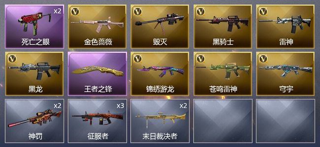 穿越火线（CF）1王者武器 8V武器 5皮肤 可排位 专家