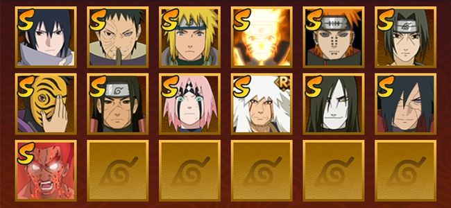 火影忍者V10 15S忍 34A忍 190忍 2045S碎片 18通灵 800W战力 前500名 中忍