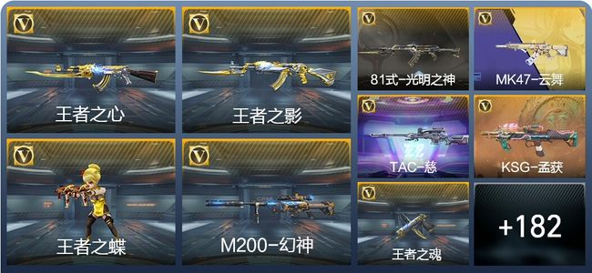 穿越火线：枪战王者V1 13王者武器 214英雄武器 328万化 新锐