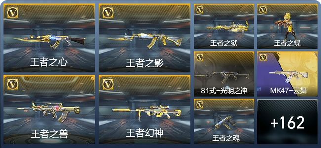 穿越火线：枪战王者V6 12王者武器 202英雄武器 365万化 枪圣