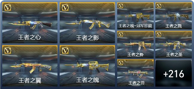 穿越火线：枪战王者V9 39王者武器 250英雄武器 498万化 精英