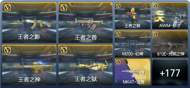 穿越火线：枪战王者V6 17王者武器 213英雄武器 322万化 新锐