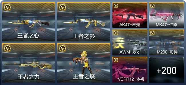 穿越火线：枪战王者V6 19王者武器 239英雄武器 430万化 大师S