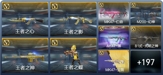 穿越火线：枪战王者V6 11王者武器 234英雄武器 349万化 新锐