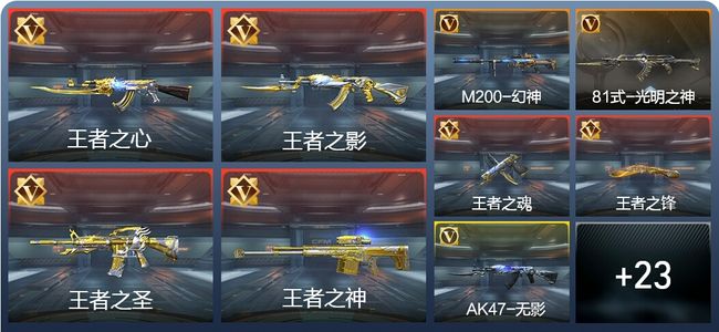 穿越火线：枪战王者V7 8王者 237英雄武器 2英雄角色 359万化 专家