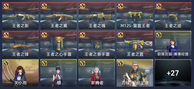 穿越火线：枪战王者V9 9王者 313英雄武器 5英雄角色 628万化 新锐