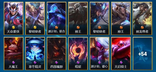 英雄联盟手游（lol手游）2神话 5传说 20史诗 68皮肤 77英雄 大师